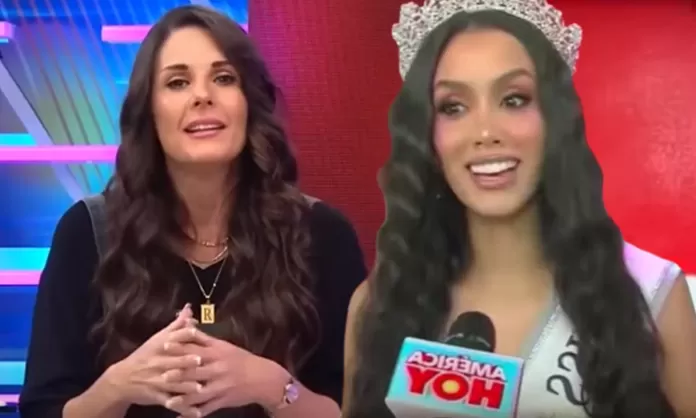 Camila Escribens se emocionó al ver por primera vez a Rebeca Escribens