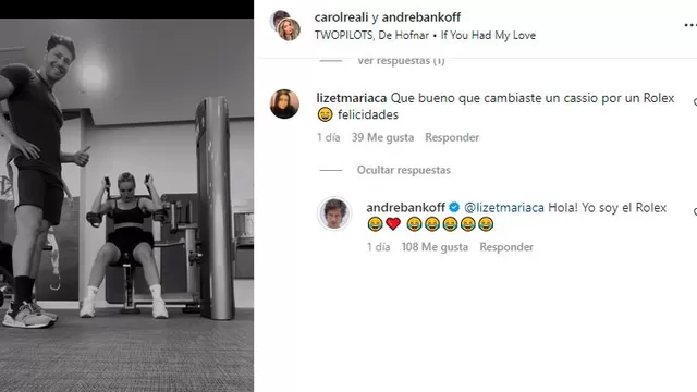 Cachaza su novio André Bankoff le envió fuerte indirecta a Rafael