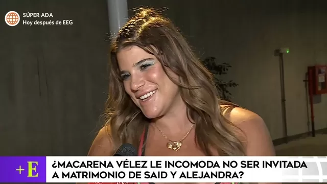 Macarena Véz incómoda por no asistir a la boda de Alejandra