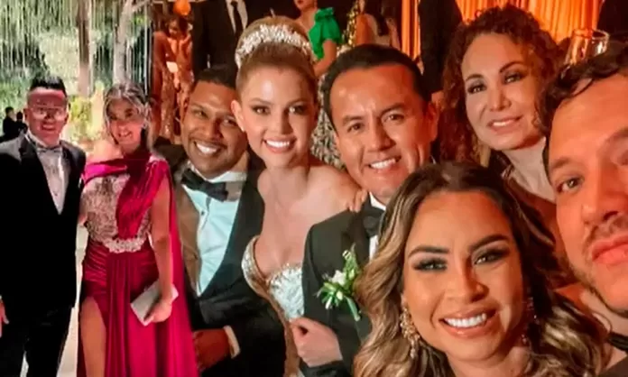 Brunella Horna y Richard Acuña Ellos fueron los invitados a su boda