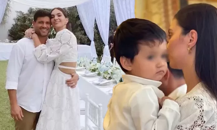 Natalie Vértiz y Yaco Eskenazi celebraron el bautizo de sus hijos con