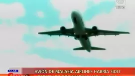 	<p>Avión de Malasia airlines habría sido derribado</p>