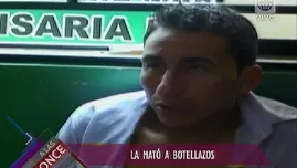 	<p>Chofer le quitó la vida a su mujer a botellazos.</p>