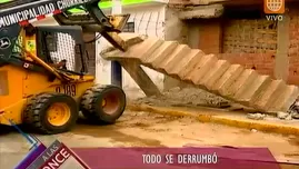 	<p>Municipalidad de Chorrillos ordenó demolición</p>