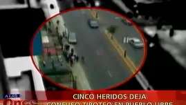 	<p>Cinco heridos por tiroteo</p>