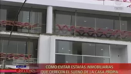 	<p>Conoce cómo evitar estafas inmobiliarias con el sueño de la casa propia.</p>