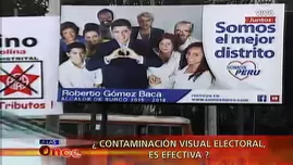 ¿La contaminación visual electoral es efectiva?