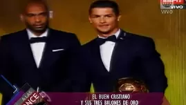 	<p>Cristiano Ronaldo ya tiene su tercer Bal&oacute;n de Oro.</p>