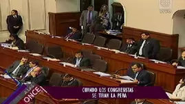 Cuando los Congresistas “se tiran la pera”