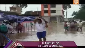 Cuidades de la costa y selva peruana en emergencia por inundaciones