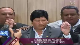 	<p>Edwin Oviedo y su reto como nuevo presidente de la Federaci&oacute;n Peruana de F&uacute;tbol.</p>