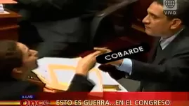 	<p>Peleas entre congresistas</p>