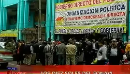 Fonavistas calificaron como burla los 10 soles mensuales del estado