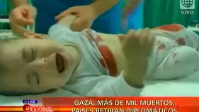 Gaza, más de mil muertos, países retiran diplomáticos