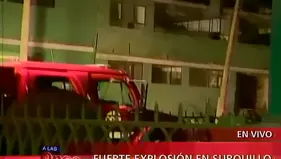 Grandes daños se registran por fuerte explosión en Surquillo