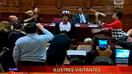 Ilustres visitantes en el congreso de la república