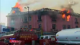 Incendio en Plaza Dos de Mayo destruye Casona Histórica de 1923