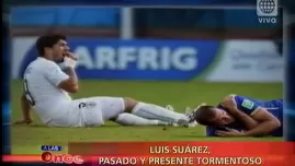 	<p>Luis Suárez y su triste despedida del Mundial Brasil 2014.</p>