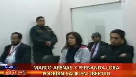 Marco Arenas y Fernanda Lora podrían salir en libertad