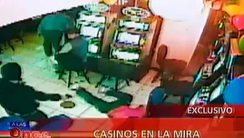 Mira los instantes en que delincuentes asaltan a un casino