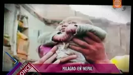 	<p>Un bebé y un hombre fueron rescatados tras el sismo de gran magnitud.</p>