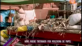 	<p>Niño murió en fábrica clandestina de cartón</p>