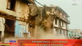 Patrimonios culturales se caen a pedazos