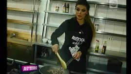 	<p>Angie Jibaja mostró su talento culinario a Al Aire</p>