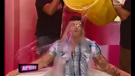 	<p>Joselito se lanzó agua helada en Al Aire</p>