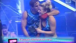 	<p>Leslie Shaw y Facundo Gonz&aacute;lez se lucen cari&ntilde;osos y c&oacute;mplices detr&aacute;s de c&aacute;maras.</p>