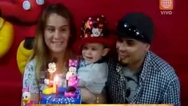 	<p>Lourdes Sacín y Andy V: así celebraron primer año de su hijo Loan.</p>