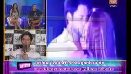 	<p>Milena Z&aacute;rate y Joshua Ivanoff se besaron en videoclip.</p>