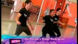 	<p>Ike Parodi y Diego Rodríguez recibieron a clases de baile</p>