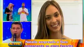 	<p>Natalie Vértiz sorprendió a Yaco Eskenazi</p>