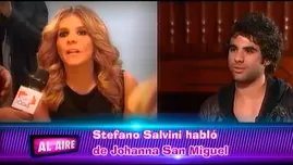 	<p>Stefano Salvini habló sobre Johanna San Miguel</p>