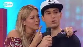 	<p>Sheyla Rojas e Ike Parodi en Al Aire.</p>