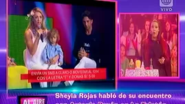 	<p>Sheyla Rojas y Antonio Pavón se reencontraron.</p>