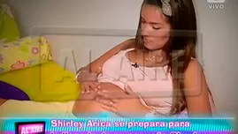 	<p>Shirley Arica se prepara para la llegada de su bebé</p>