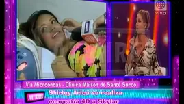 	<p>Shirley Arica se practicó la ecografía 4D</p>