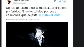 Actores de AFHS dejaron sentidos mensajes por muerte de Gustavo Cerati