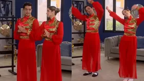 Alessia y Cristóbal se lucieron en baile al estilo oriental