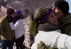 Alessia y Jimmy tuvieron romántica cita en la Muralla China