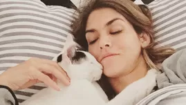 	<p>Anahí de Cárdenas derrocha amor por su gatito</p>