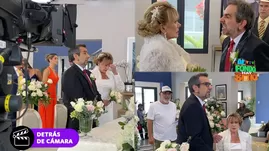 Así se grabó el abandono de Diego a Francesca en el altar.