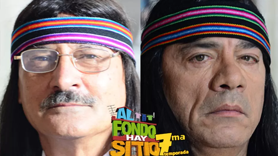 Don Gil y don Alejo vestidos de indios (Foto: Cristian Giles)