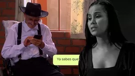 Don Gilberto ocultando a Tinita | Composición: Katherine Lozano