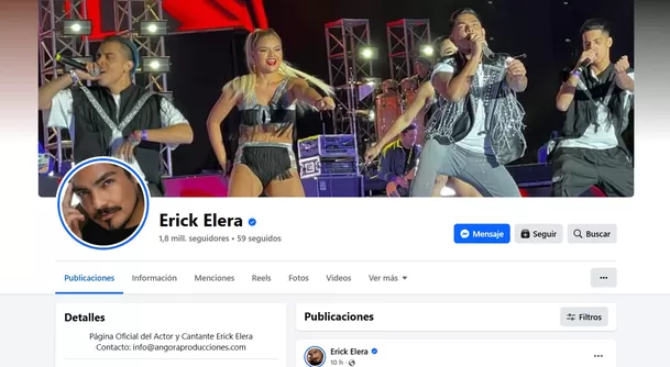 Facebook de Erick Elera.