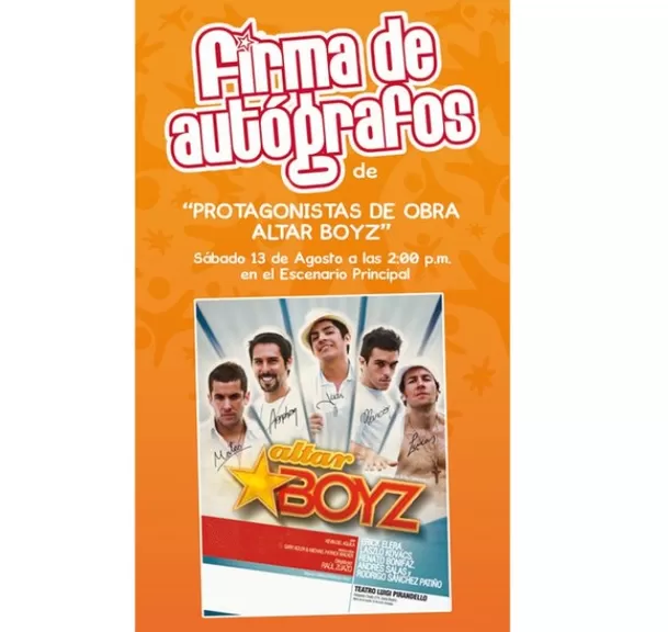 Afiche de 'Altar Boyz'.