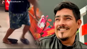 Erick Elera sufrió bochornoso blooper: "Casi me parto el pie"