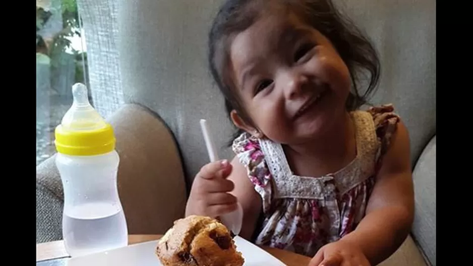 Erick Elera y la pequeña "Nelly Francesca" disfrutaron de una divertida tarde.